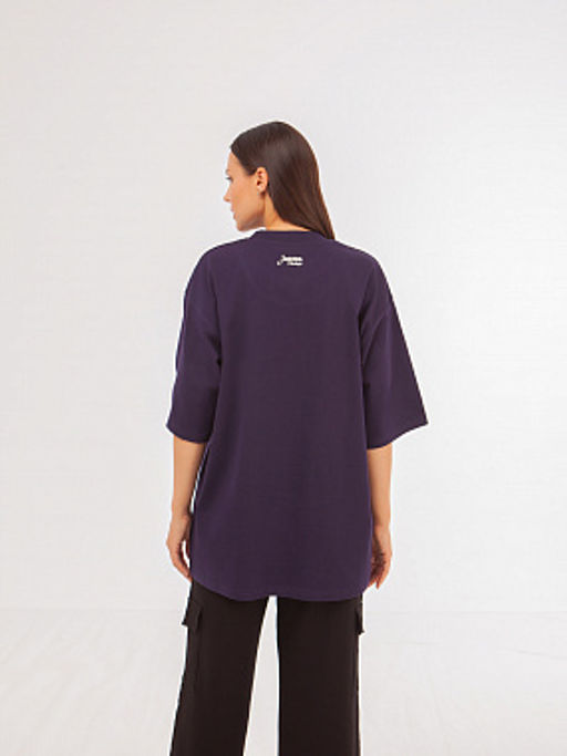 Футболка ЗАПОРОЖЕЦ Blank oversize VIOLET  фото 13