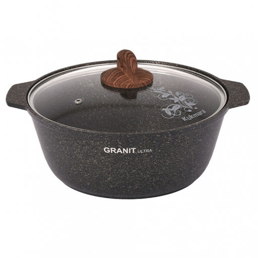 ЛА_АП_GRANIT ULTRA (original) Кастрюля-жаровня 5,0л со стекл кр, арт. жго52а