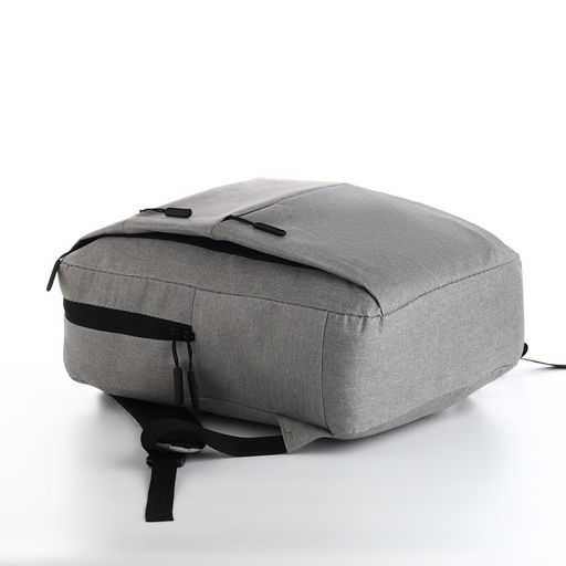 Рюкзак городской на молнии, с USB, 4 кармана, размер 30×12×43 см, серый