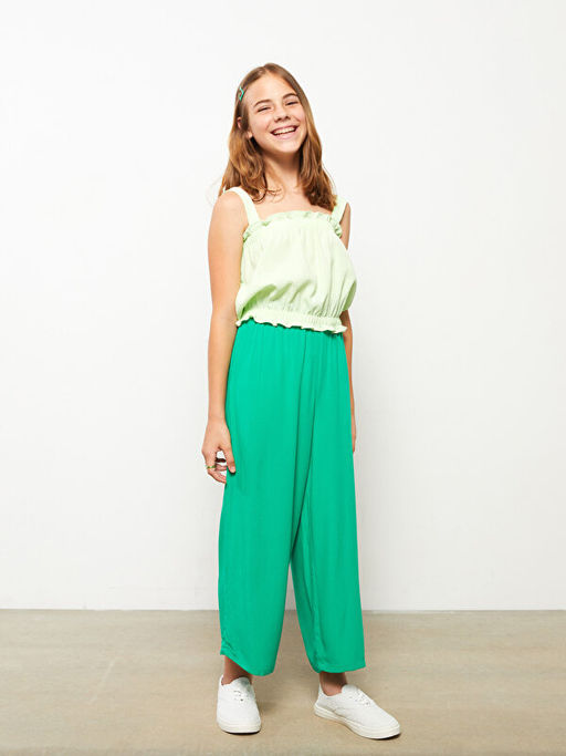 Kare Yaka Basic Ask?l? K?z ?ocuk Bluz - Waikiki фото 3