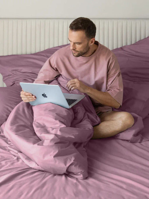 Простыня 220х240 Моноспейс бузина - Ecotex фото 4