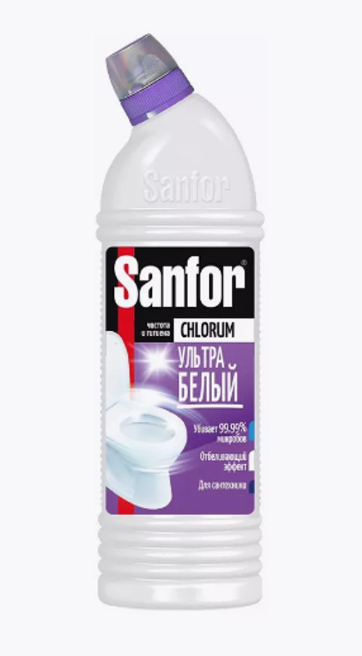 SANFOR CHLORUM гель д/чист.ванн и туалета 750мл (15шт/кор)