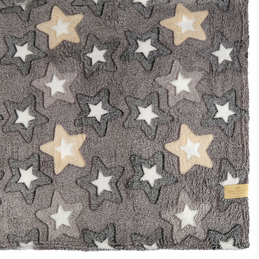 Плед/покрывало 180х200см "Звездный час", велсофт "California" набивной, полиэстер 100%, плотность 160г/м2, упаковка: 18х33см пояс бумажный, "Домашняя мода" (Россия)