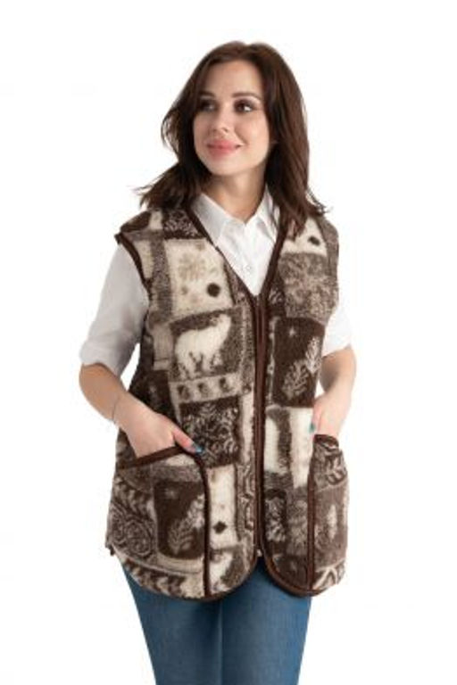 Жилет КЛАССИКА на молнии женский - Woollamb фото 11