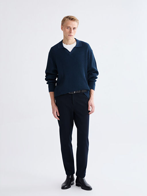 Polo Yaka Erkek Triko Kazak