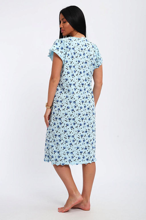 Сорочка женская (01064 синий) - Плиона фото 48