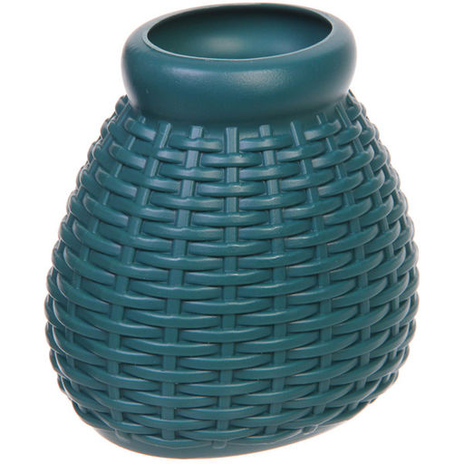 Цена за 5 шт. Ваза из пластика "Дениз" 9*7см цвет зеленый