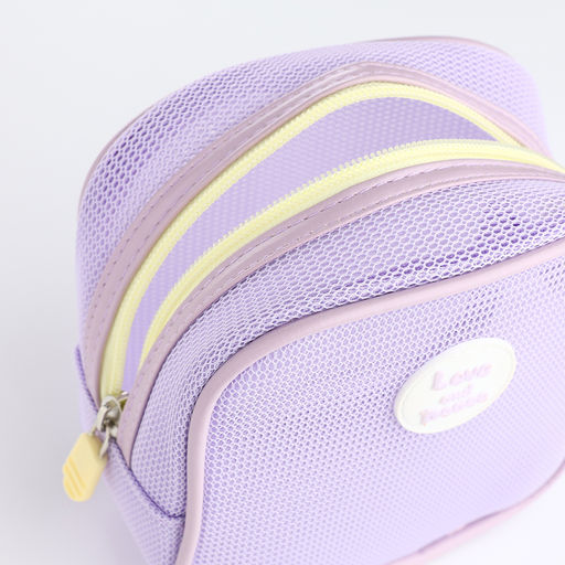 Косметичка дорожная на молнии, цвет сиреневый - Simaland фото 3