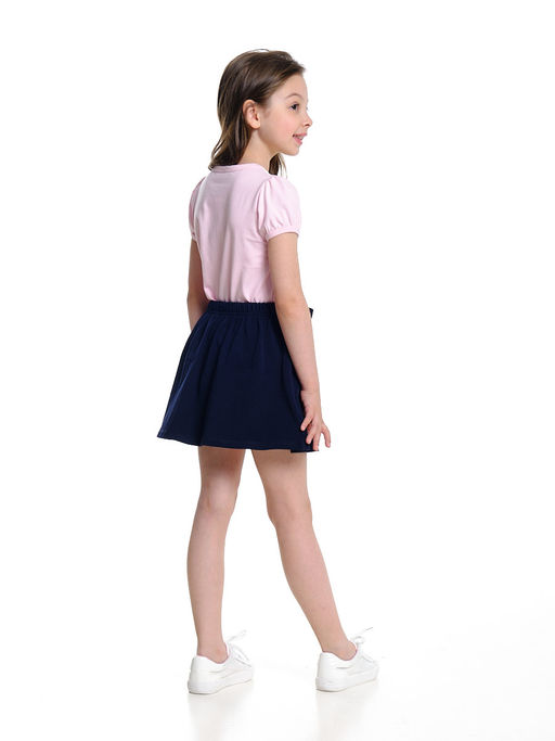 Комплект для девочки с юбкой UD 0670/7600 роз/синий - Mini maxi фото 2
