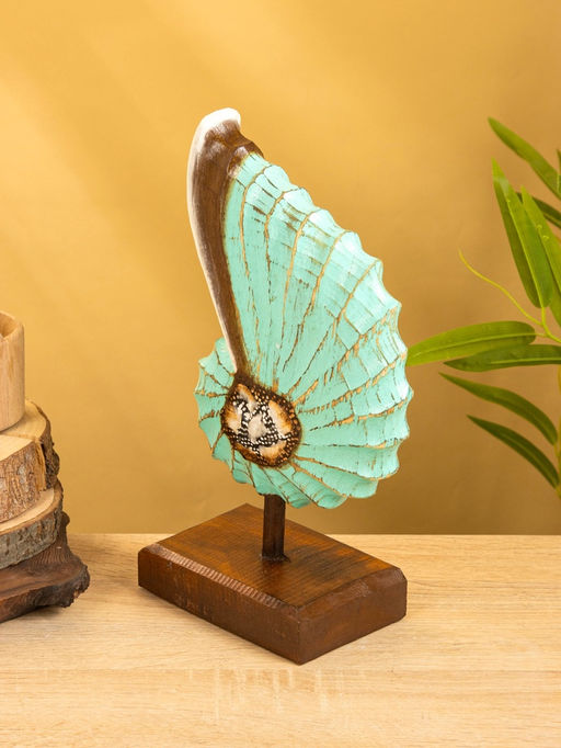 Набор сувенирный «Раковины», h=35 см, h=30 см, h=25 см, дерево, бирюзовый