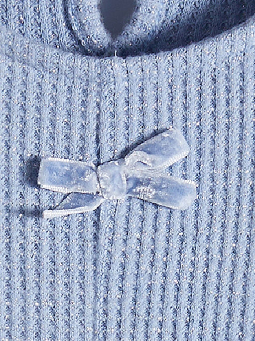 Simli Fiyonk Detayl? K?z ?ocuk Elbise