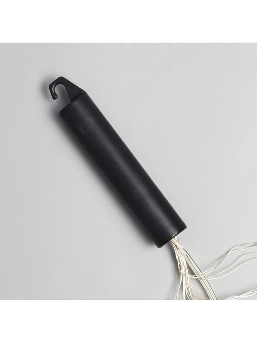 Гирлянда «Конский хвост» 10 нитей по 1.5 м, IP20, серебристая нить, 150 LED, свечение тёплое белое, 12 В