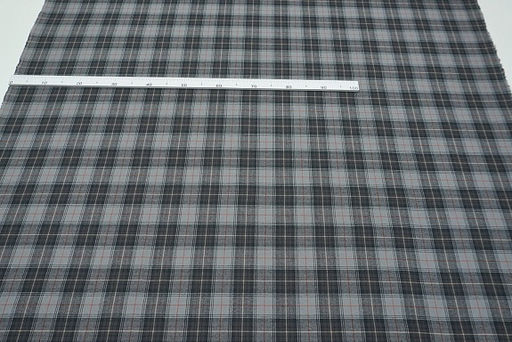 Фуле Клетка цв.серо-фиолетовый/кофейно-лиловый, ш.1.45м, хлопок-100%, 155гр/м.кв - Купава фото 8