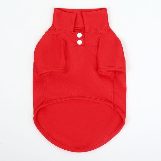 Футболка-поло для животных, S (ДС 25, ОГ 35, ОШ 24 см), красная - Simaland фото 6