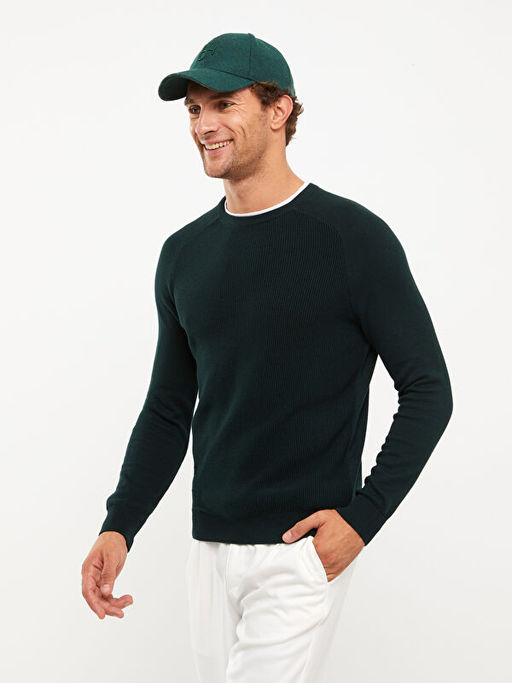 Bisiklet Yaka Erkek Triko Kazak