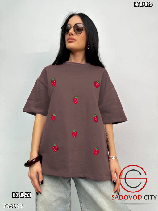 Женская футболка оверсайз