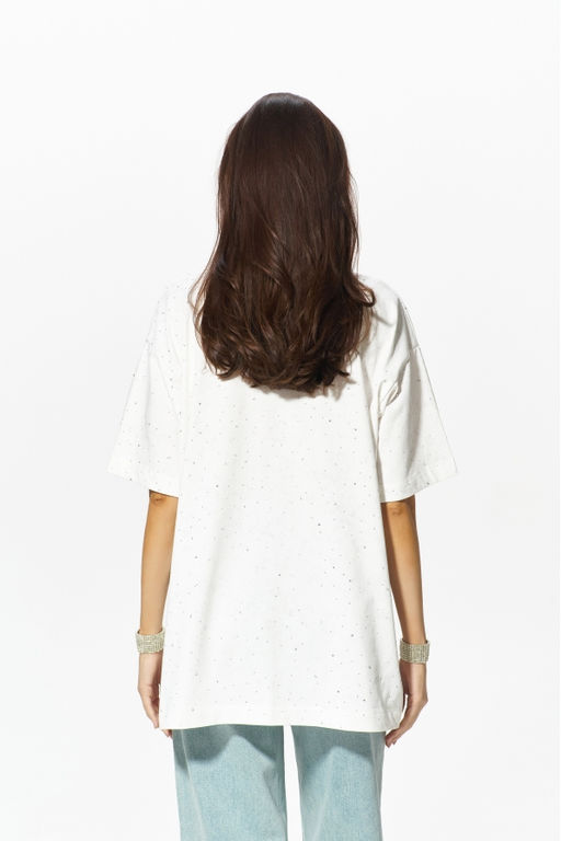 Футболка со стразами White - Erist store фото 5
