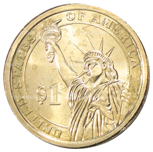 1 доллар 2012 года D США 24-й президент США Гровер Кливленд
