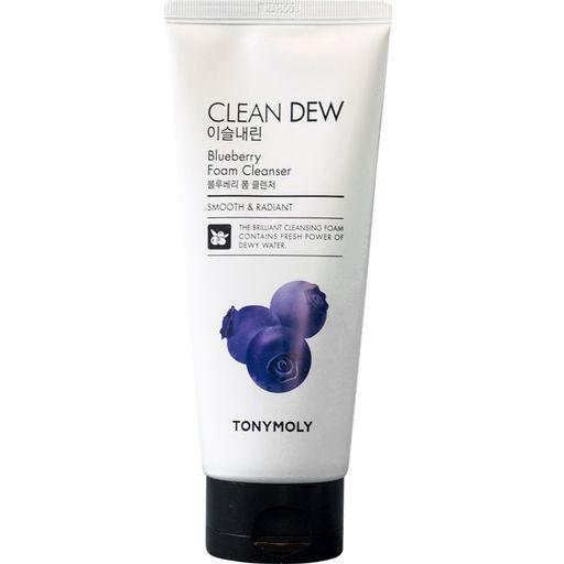 Пенка для умывания с экстрактом черники TONY MOLY Clean Dew BlueBerry Cleansing Foam, 180ml