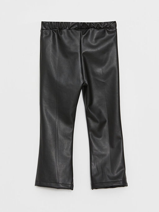 Beli Lastikli Deri G?r?n?ml? K?z Bebek Pantolon - Waikiki фото 2