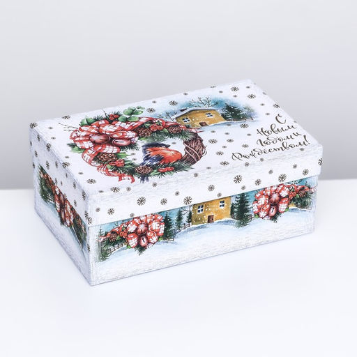 Коробка прямоугольная Зимняя ,27 17 11 см - Simaland фото 6