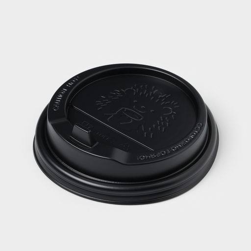 Цена за 100 шт. Крышка одноразовая для стакана чёрная, с клапаном, d=9 см - Simaland фото 11