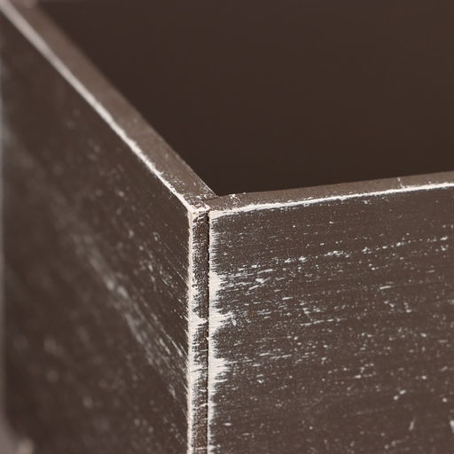 Кашпо деревянное Прованс 23х12,5х9 см Коричневый - Дарим красиво фото 4