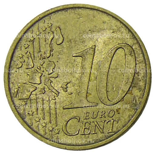 10 евроцентов 2002 года J Германия