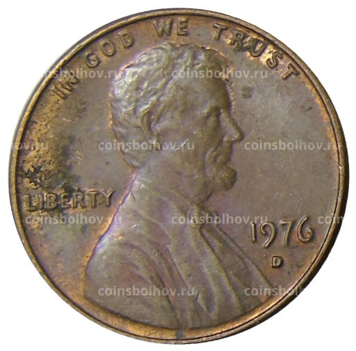 1 цент 1976 года D США