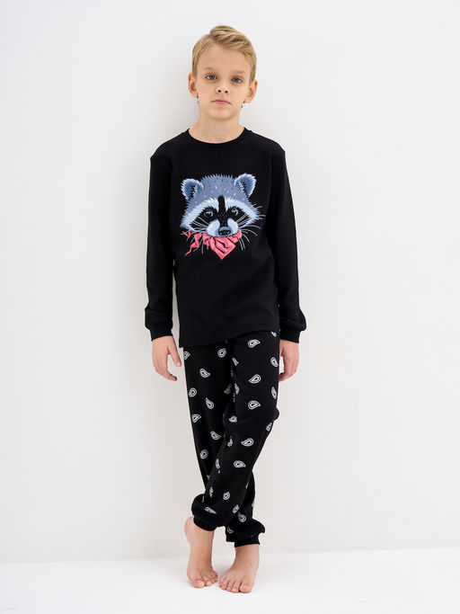 Пижама для мальчика с принтом Енот - Kogankids фото 13