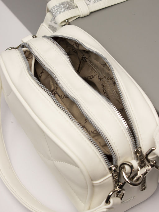 LACCOMA сумка Лаура-Ф826-белый эко кожа хлопок