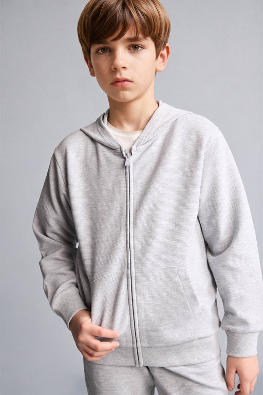 Okula D_n__ Kap__onlu Sweat H_rka Erkek _ocuk
