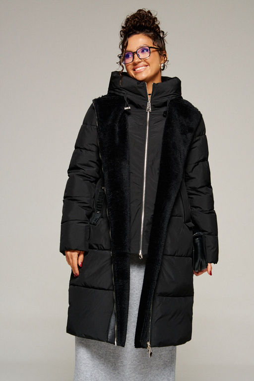 Пальто Beautiful Free 8011 черный