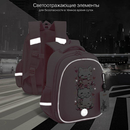 RAz-686-2 Рюкзак школьный с картхолдером на держателе - Grizzly фото 19