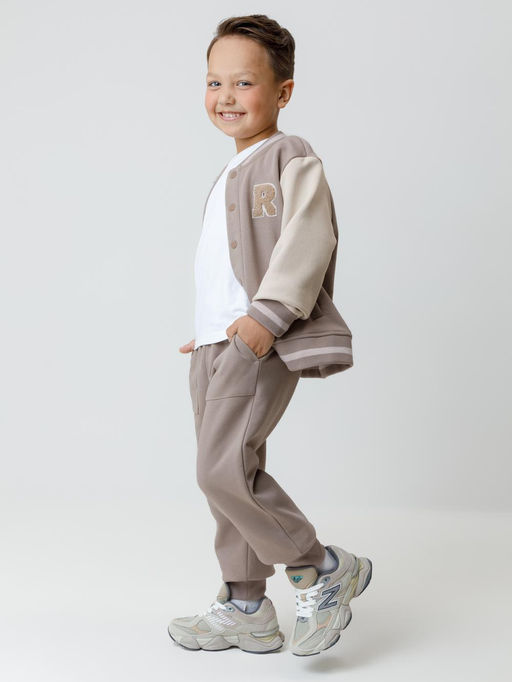 КР 400838/коричневый к624 брюки для мал