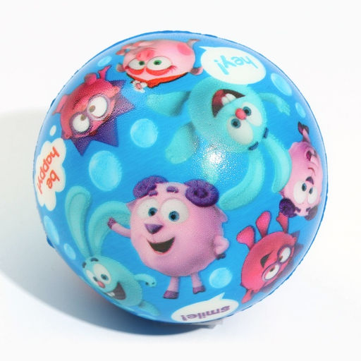 Цена за 12 шт. Мягкий мяч Смешарики «Друзья», 6,3 см, МИКС