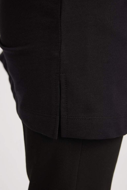 Туника-футболка с длинными рукавами стандартного кроя - Defacto фото 6