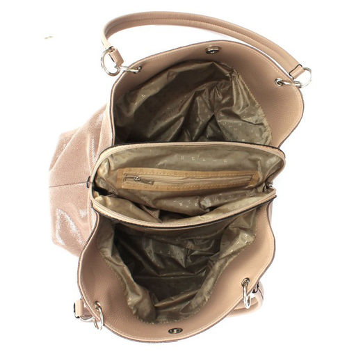 Сумка женская натуральная кожа ADEL-185/1в (отделка ИСК/КОЖА), 3отд, капучино 264684 - Adelia фото 3