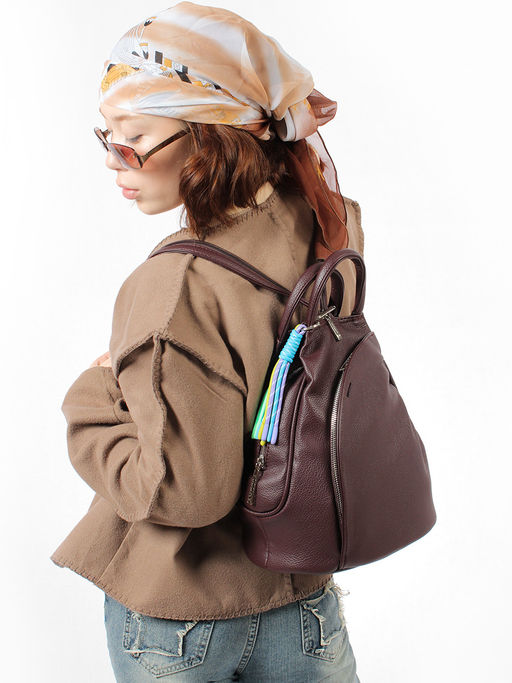 LACCOMA рюкзак Кэрри-Y2005-бордовый эко кожа хлопок фото 8