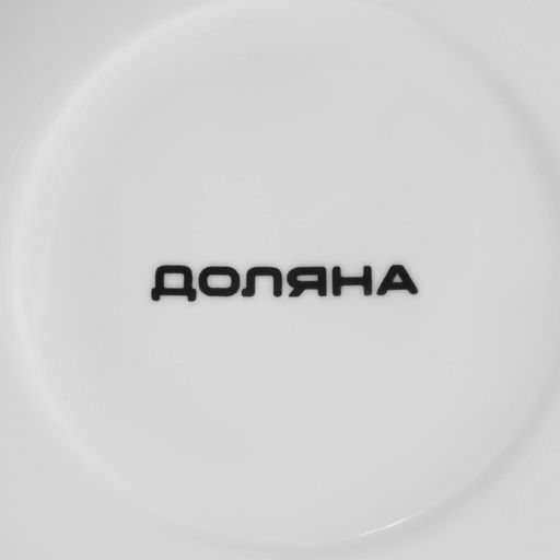 Чайная пара Доляна «Аззурро», 2 предмета: чашка 240 мл, блюдце d=15.2 см, фарфор, белая