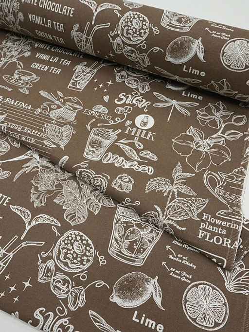 Рогожка Кафе цв.кофейно-ореховый, ш.1.5м, хлопок-100%, 165гр/м.кв - Купава фото 2