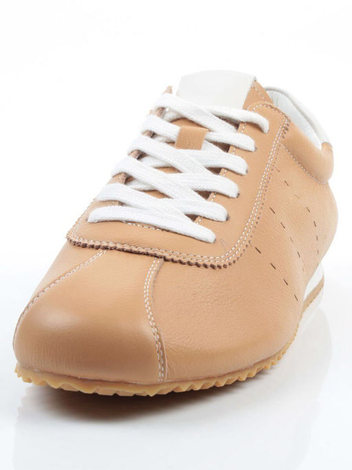 03-908396-5 DK. BEIGE Кеды женские (натуральная кожа) - Фабричный китай фото 6