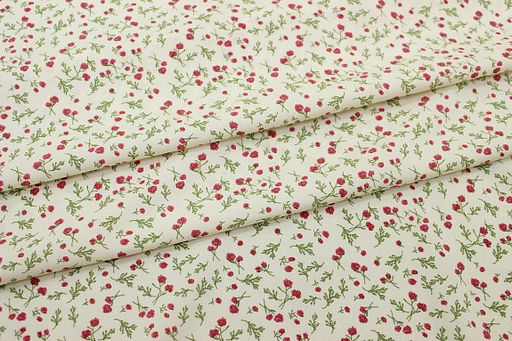 Штапель Ангелия-бордовые цветочки, ш.1.45м, вискоза-100%, 105гр/м.кв - Купава фото 11