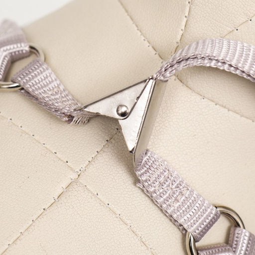 Комплект амуниции с мягкой шлейкой, поводок 120 х 1 см, ОГ 34-58 см, синяя клетка - Пижон фото 8