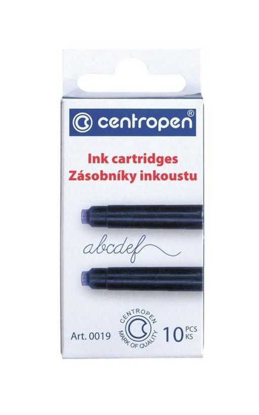 Чернила CENTROPEN синий баллончик 10 шт