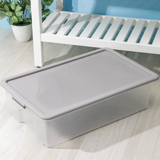 Контейнер для хранения с крышкой Porter, 32 л, 65.9×41.6×17.5 см, прозрачный