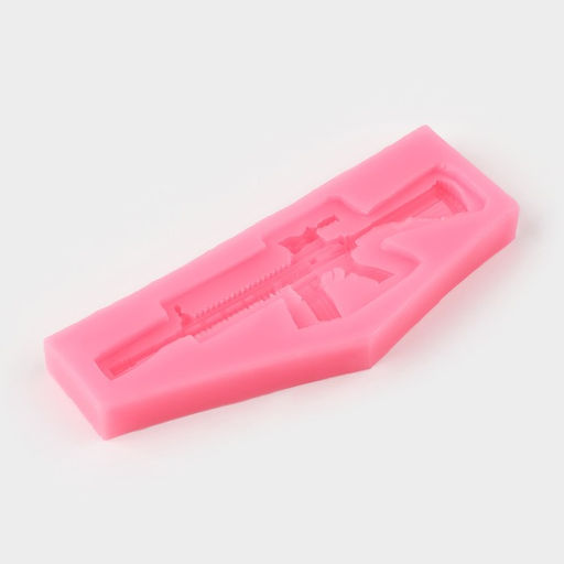 Цена за 3 шт. Молд для заливки Автомат, силикон, 13.2?5.3 см, розовый - Simaland фото 2