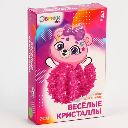Выращивание кристалла «Чудесные. Мишка», набор для опытов