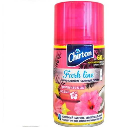 ЧИРТОН освежитель ФРЕШ ЛАЙН смен/бал 250мл Тропический Оазис
