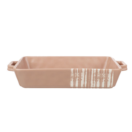 MILLIMI Форма для запек. и сервировки прямоуг. с руч. 31*19*5,5см,1,4л керам, бежева арт. 826-391
